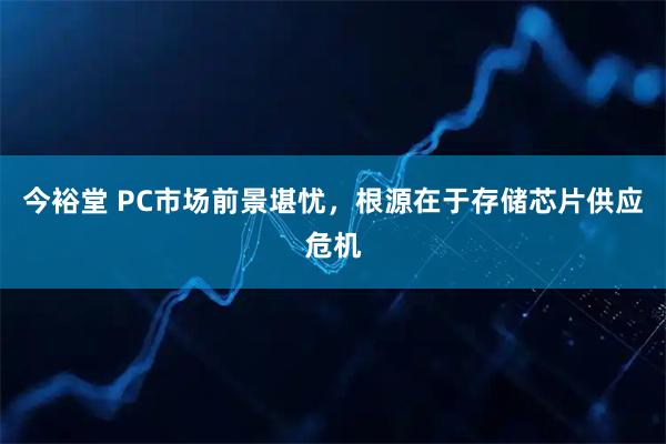 今裕堂 PC市场前景堪忧，根源在于存储芯片供应危机